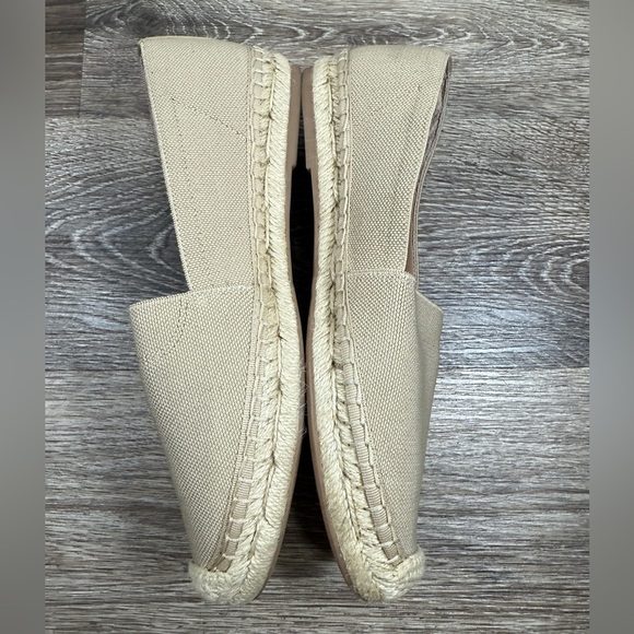 Banana Republic Shoes Womens sz7 Tan Espadrille Linen Neutral Coastal Boho Beach - Picture 3 of 6